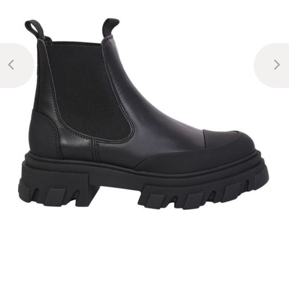 Ganni Leather Chelsea Boots